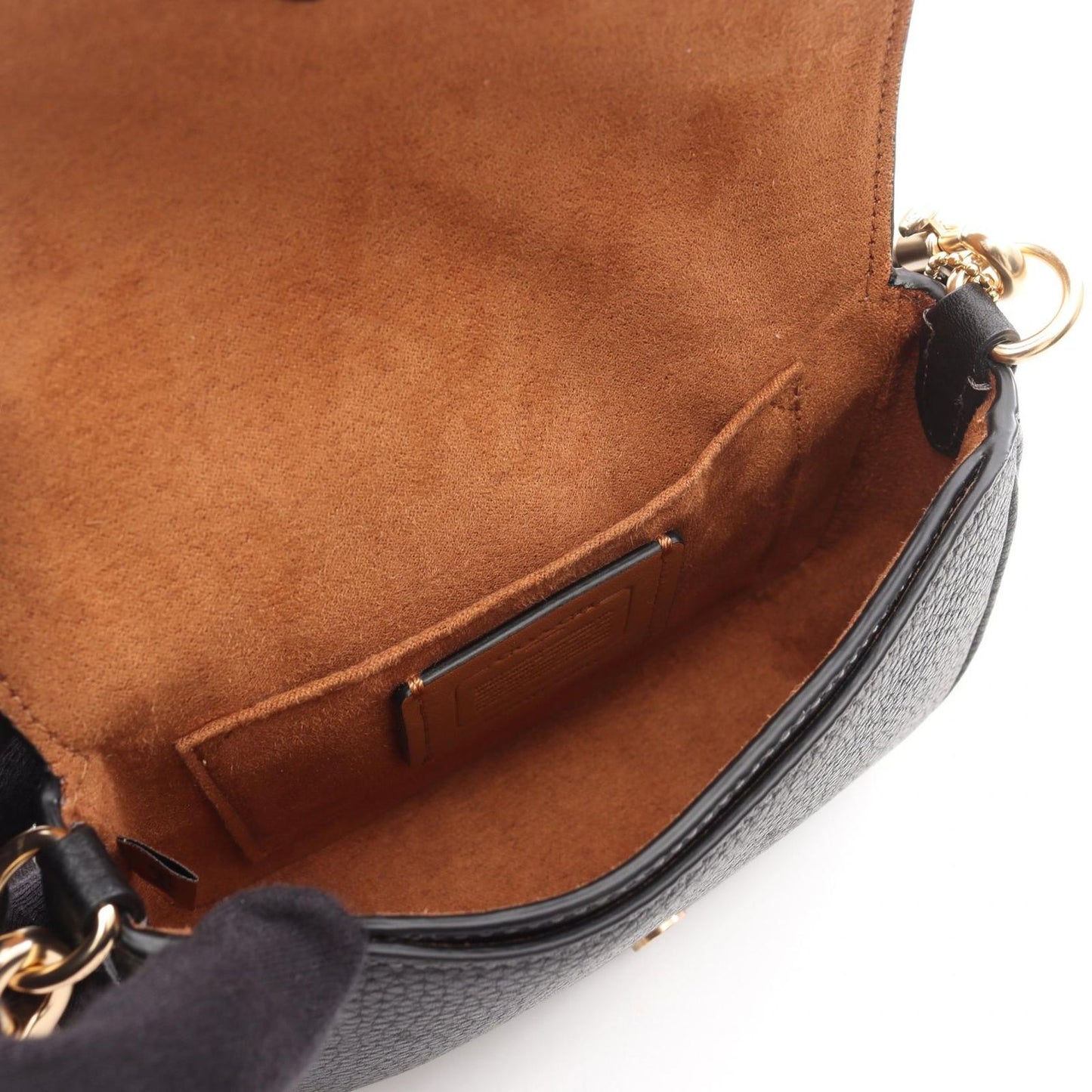 COACH Amelia Small Saddle Bag in Black Leather - Timeless Elegance