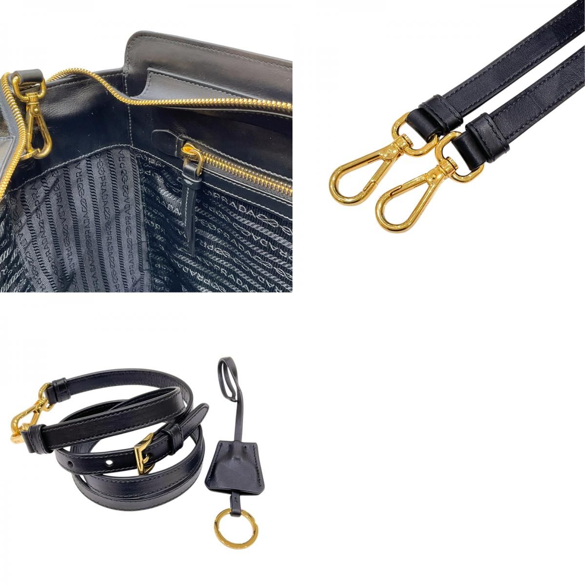 PRADA Saffiano Leather Handbag 1BA228 in Black - Timeless Elegance