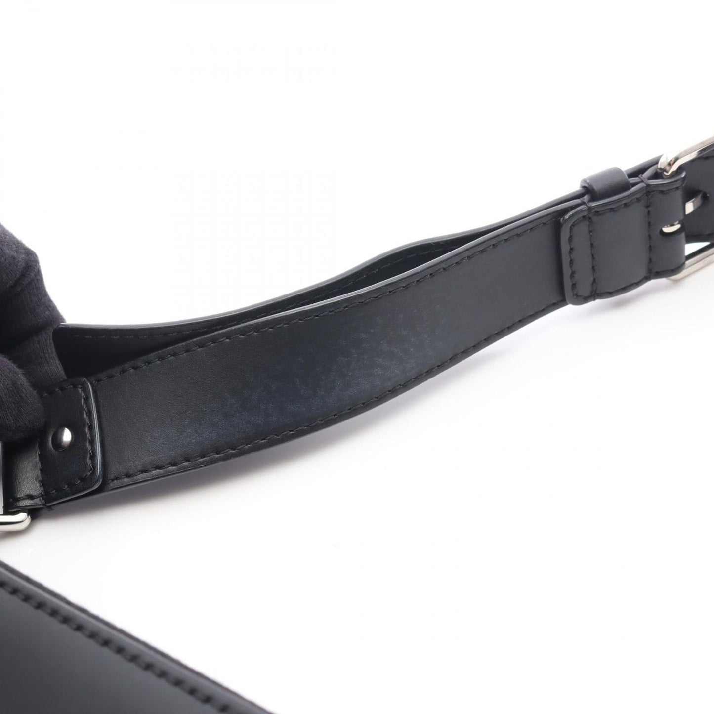 Valentino Garavani VLTN Smooth Leather Belt Bag - Black
