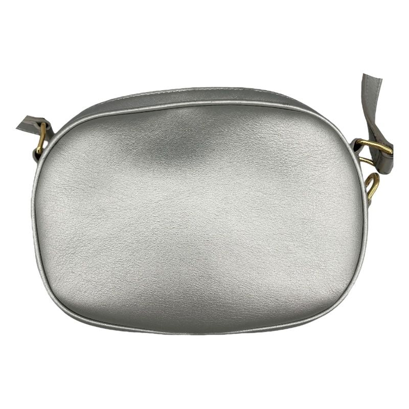 CELINE C Charm Small Camera Bag in Silver with Gold Hardware