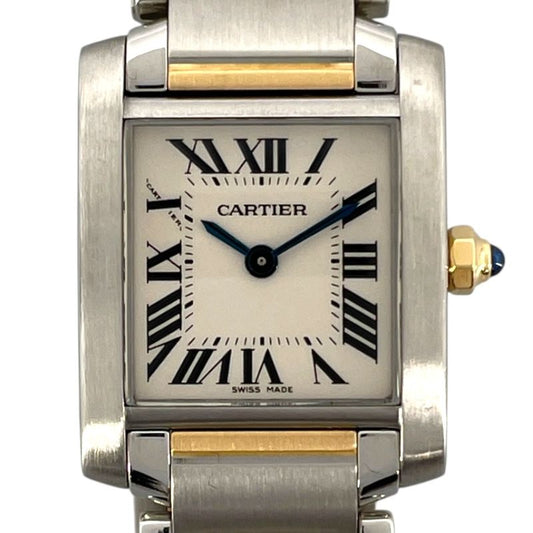 Cartier Tank Française SM Quartz Watch - Ivory YG/SS