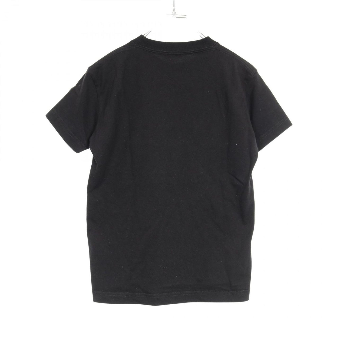 BALENCIAGA Black Cotton Logo Embroidered T-Shirt - Size S