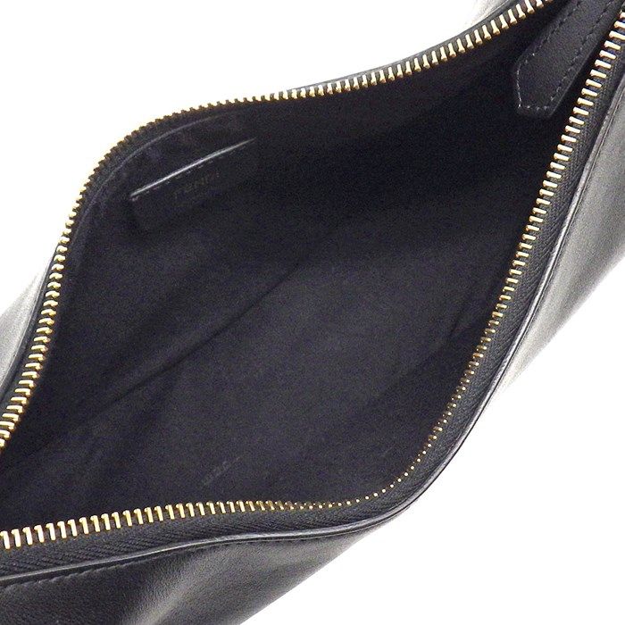 Fendi Graffiti Small Shoulder Bag - Black Calfskin Elegance