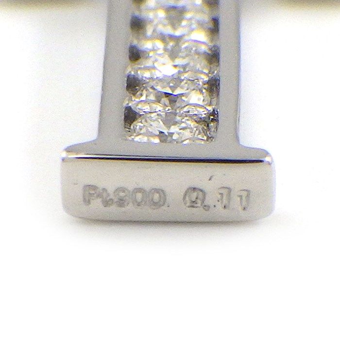 Exquisite Diamond Initial T Pendant in Platinum - 0.11ct