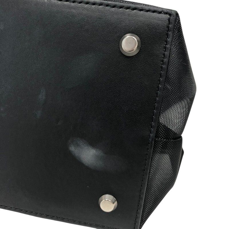 Balenciaga Beauty Free Tote Bag - Black Mesh & Leather