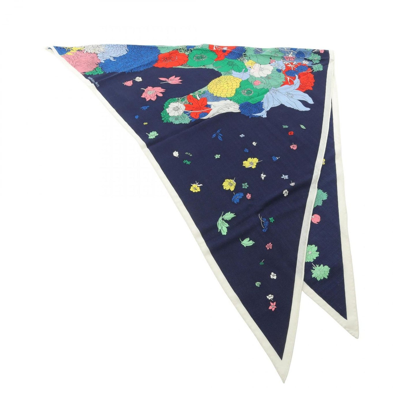 HERMES Triangle Jean Robe Legere Silk Scarf - Unused Luxury