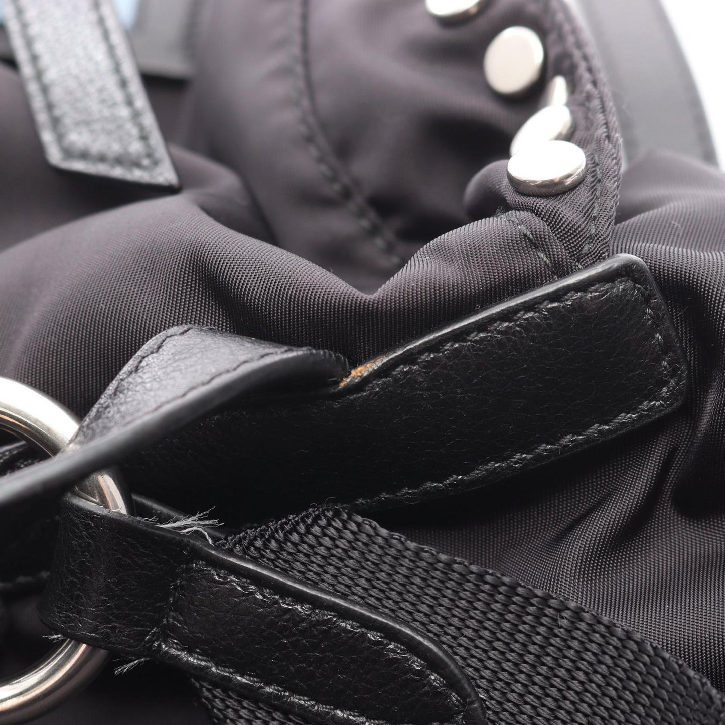 PRADA VELA Black Nylon & Leather Backpack - Timeless Elegance