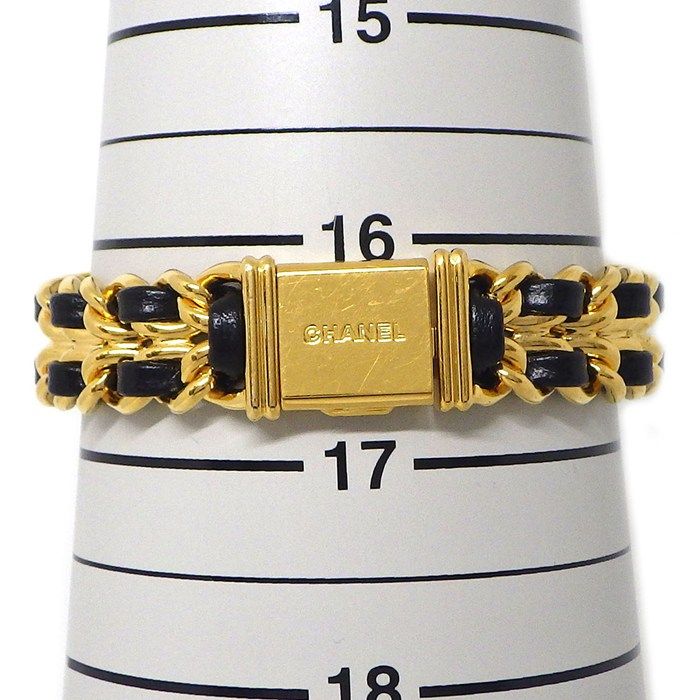Chanel Premiere L H0001 Octagonal Black Dial Quartz Watch