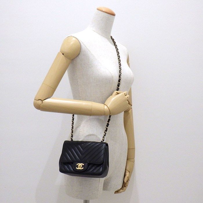 CHANEL Mini Classic Chevron Matelassé Shoulder Bag - 2018 Edition