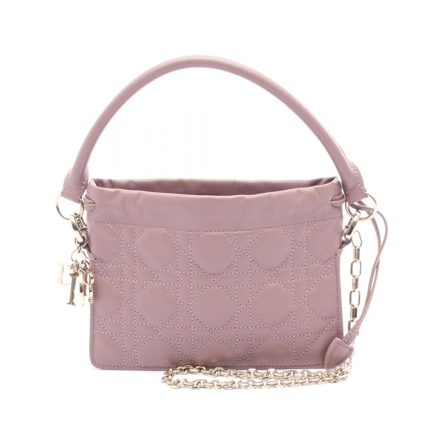 Dior Milly Cannage Shoulder Bag in Purple Lambskin - Exquisite Craftsmanship
