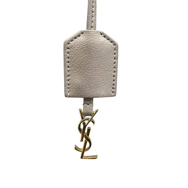 SAINT LAURENT Toy Shopping Tote in Grey Leather - Unisex Elegance