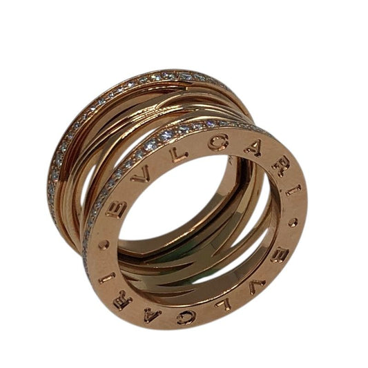 BVLGARI B.zero1 Legend Diamond Ring in K18 Pink Gold