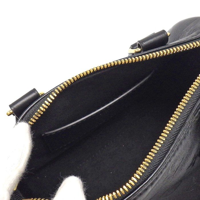 Louis Vuitton Speedy BB Handbag - Noir Monogram with Gold Hardware