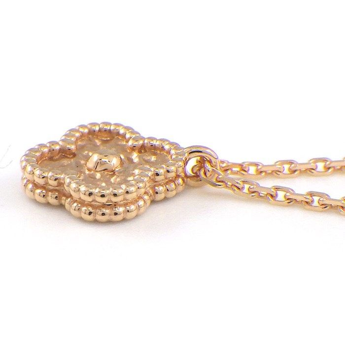 Van Cleef & Arpels Sweet Alhambra Necklace in K18 Pink Gold