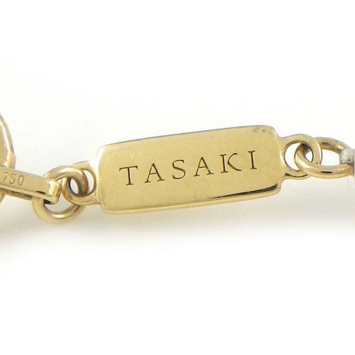 TASAKI Long Necklace in 18K Yellow Gold with Akoya Pearls