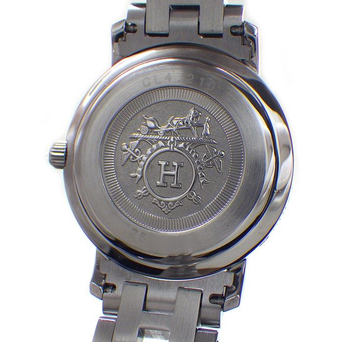 HERMES Clipper CL4.210 Black Dial Quartz Watch - Timeless Elegance