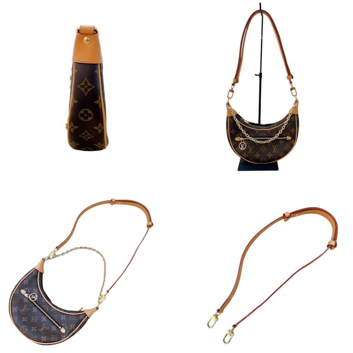 Louis Vuitton Loop M81098 Monogram Shoulder Bag - Brown & Gold