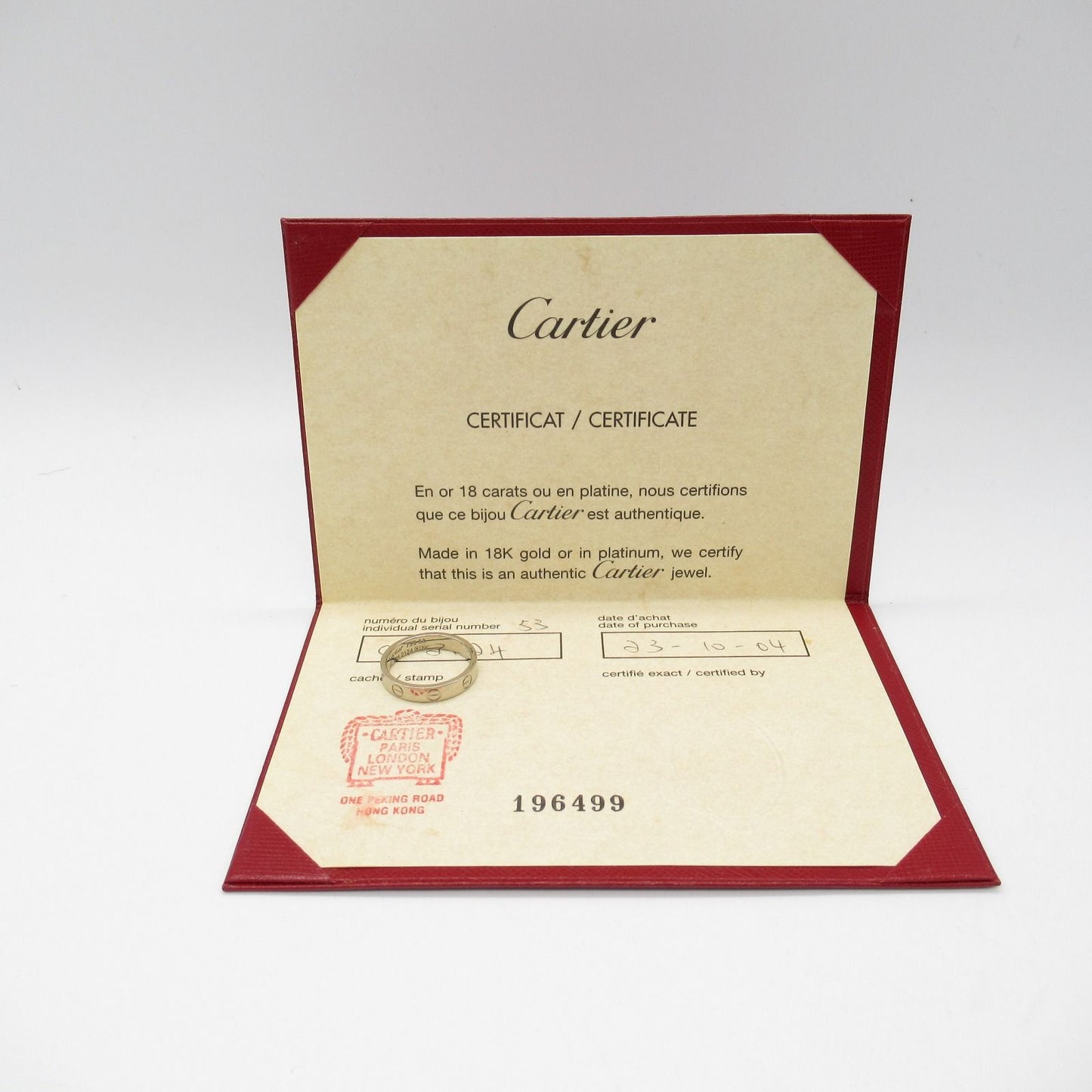 Cartier Mini Love Ring in 18K White Gold - Timeless Elegance