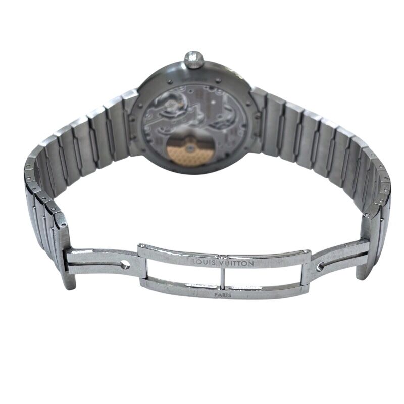 Louis Vuitton Tambour Automatic W1ST10 Silver Men's Watch