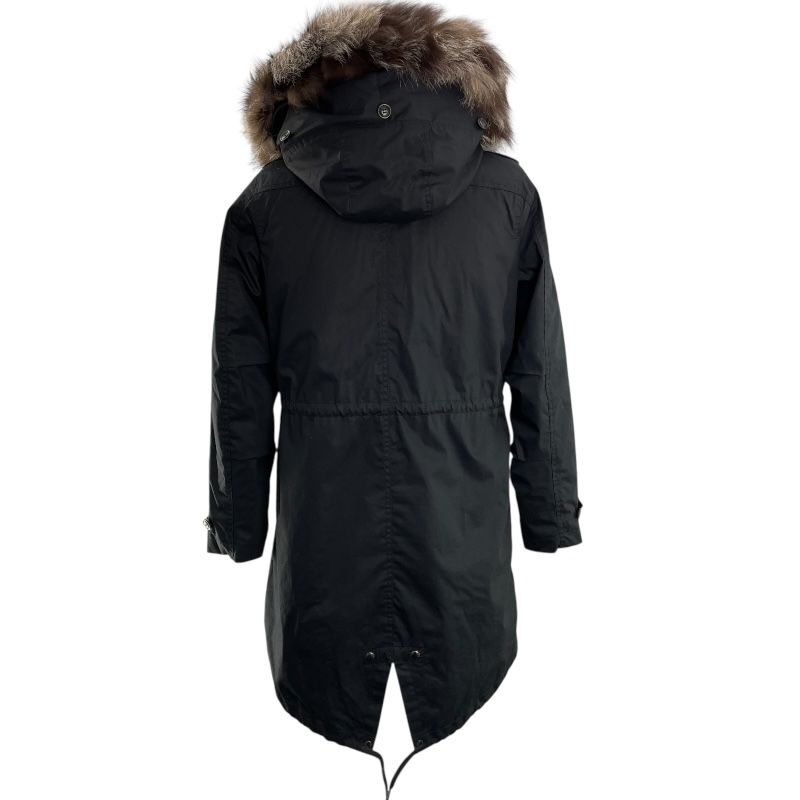 Woolrich Fur Liner Down Coat - Black Cotton, Women's M