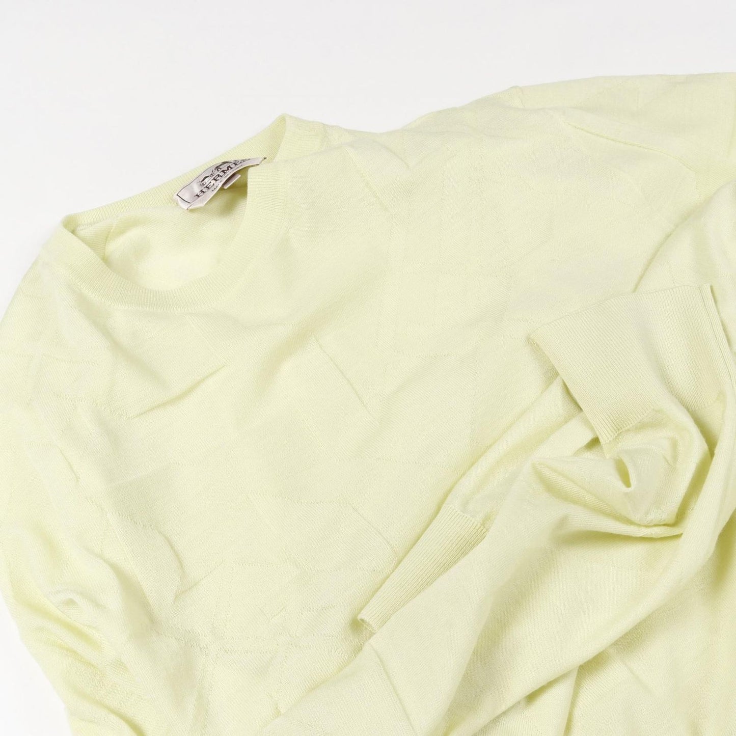 HERMES Wool Knit Sweater - Exquisite Green Knitwear for Men