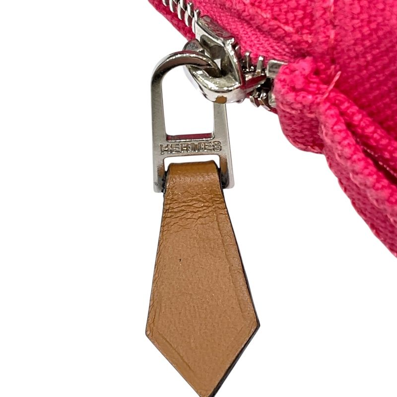 HERMES Bolide Pouch 15 in Pink with Silver Hardware