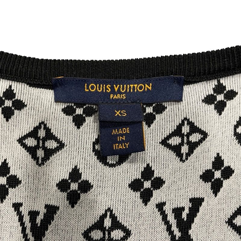 Louis Vuitton Monogram Silk Sleeveless Dress - Black XS