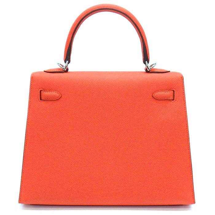 HERMES Kelly 25 Handbag in Orange Field - 2024 Edition