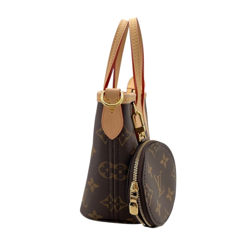 Louis Vuitton Neverfull BB in Brown/Rose Peony Monogram Canvas