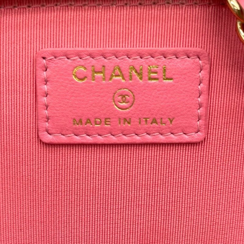 CHANEL Vanity Shoulder Bag AP1341 - Pink Lambskin with Gold Hardware