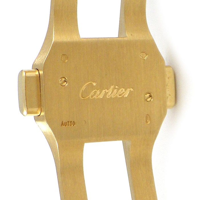 Cartier Santos LM WGSA0095 - 2024 New Release, Brown Dial, K18YG