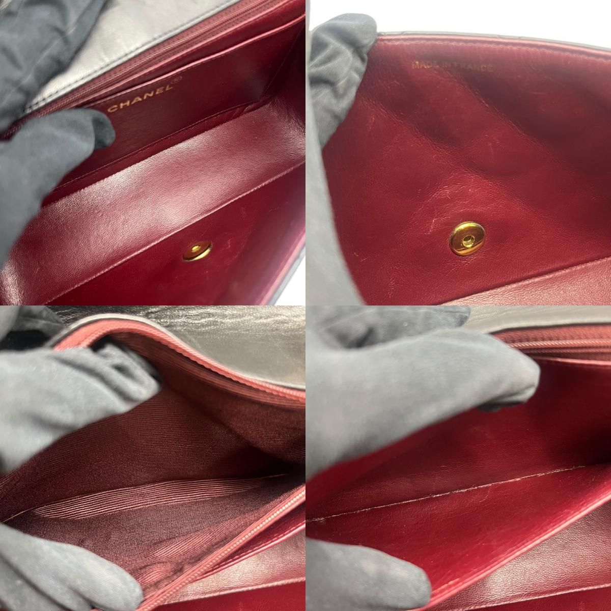 CHANEL Diana 25 Black Lambskin Shoulder Bag with Gold Hardware