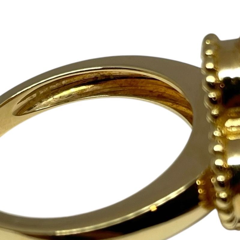 Van Cleef & Arpels Vintage Alhambra 1P Diamond Ring MOP 750