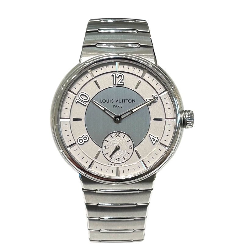 Louis Vuitton Tambour Automatic W1ST10 Silver Men's Watch