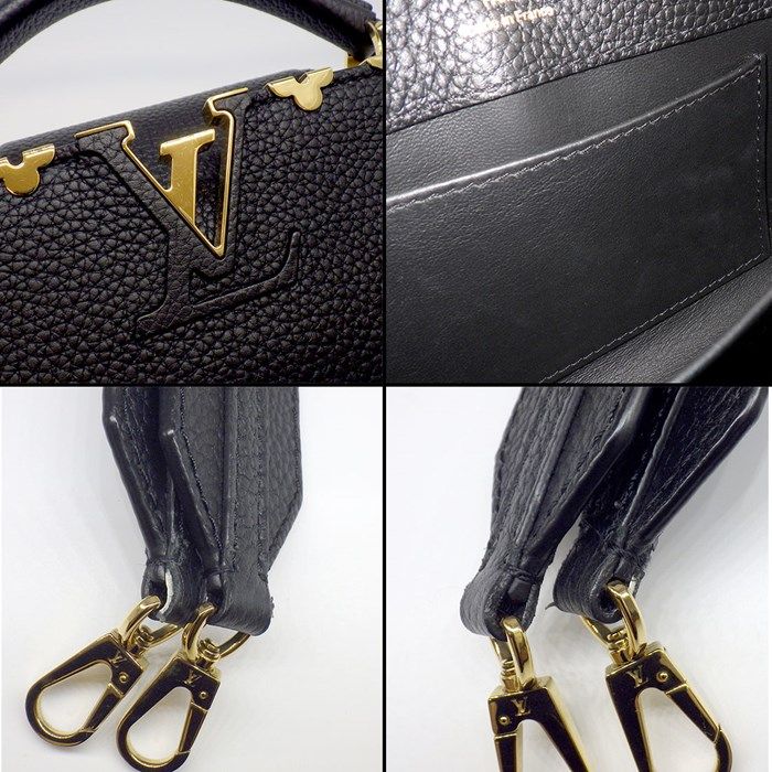 Louis Vuitton Capucines Mini Handbag in Noir - Exquisite Craftsmanship