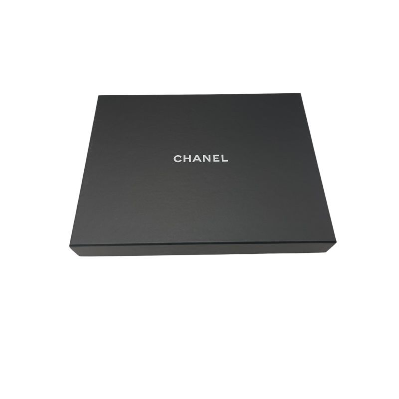 CHANEL Oversized Scarf in Gray, Blue & Beige - Cashmere, Silk & Wool