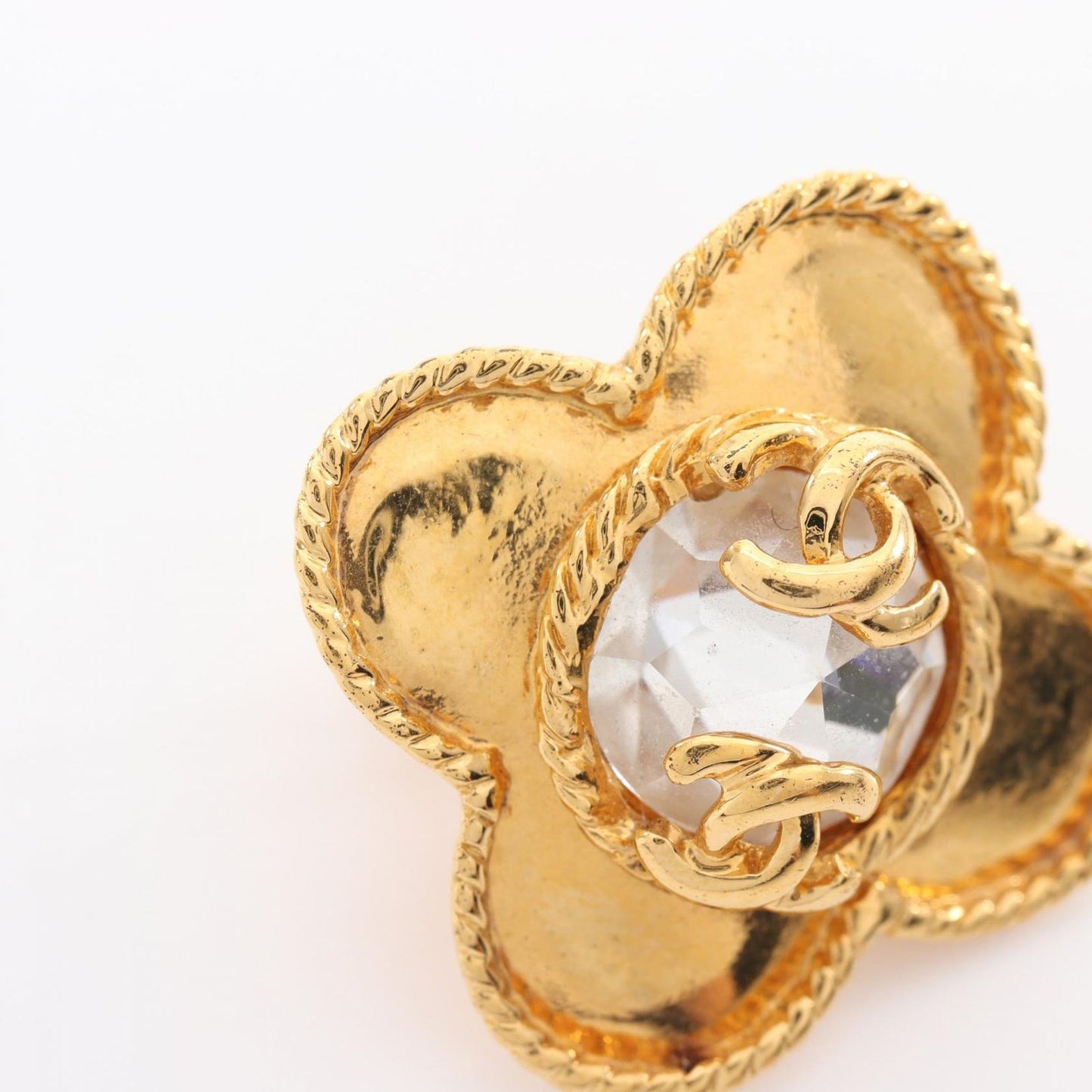 CHANEL Coco Mark Gold Earrings - Exquisite Luxury Accessory