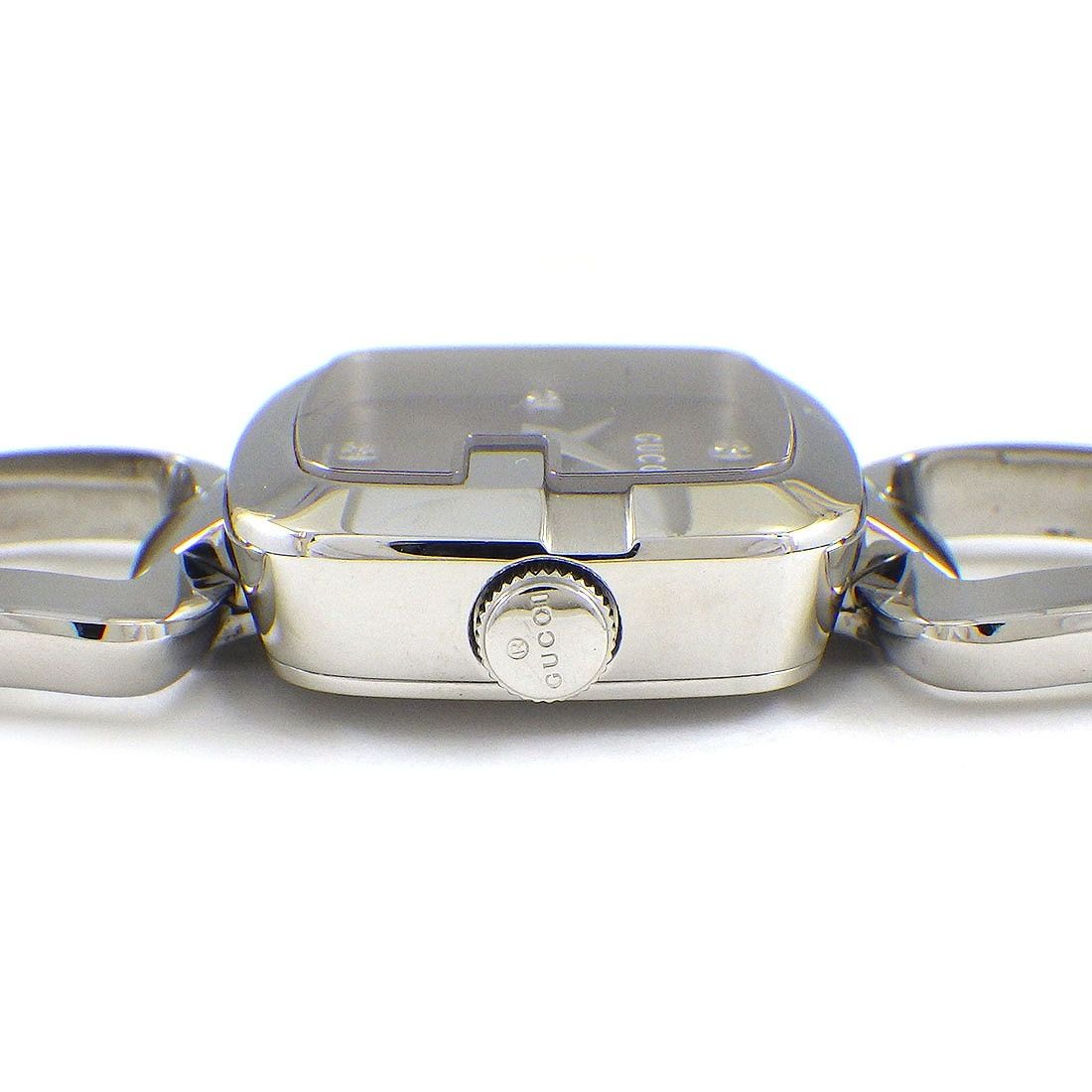GUCCI G Collection 125.5 Diamond Index Square Watch - Brown Dial