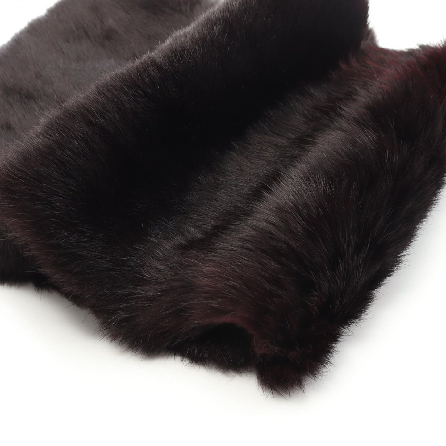 CELINE Dark Brown Rabbit Fur Scarf - Exquisite Luxury Accessory