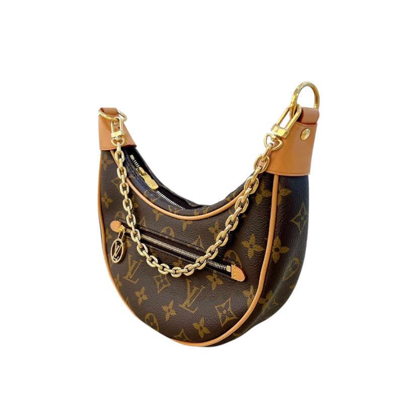 Louis Vuitton Loop M81098 Monogram Shoulder Bag - Brown & Gold