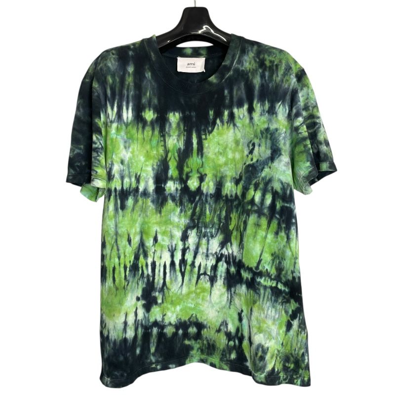 AMI Alexandre Mattiussi Tie-Dye Print T-Shirt in Green - Men's Luxury Fashion