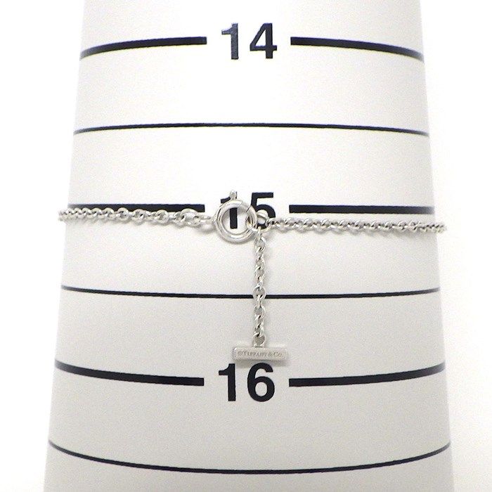 Tiffany & Co. T Smile Bracelet with Pink Sapphire in 18K White Gold