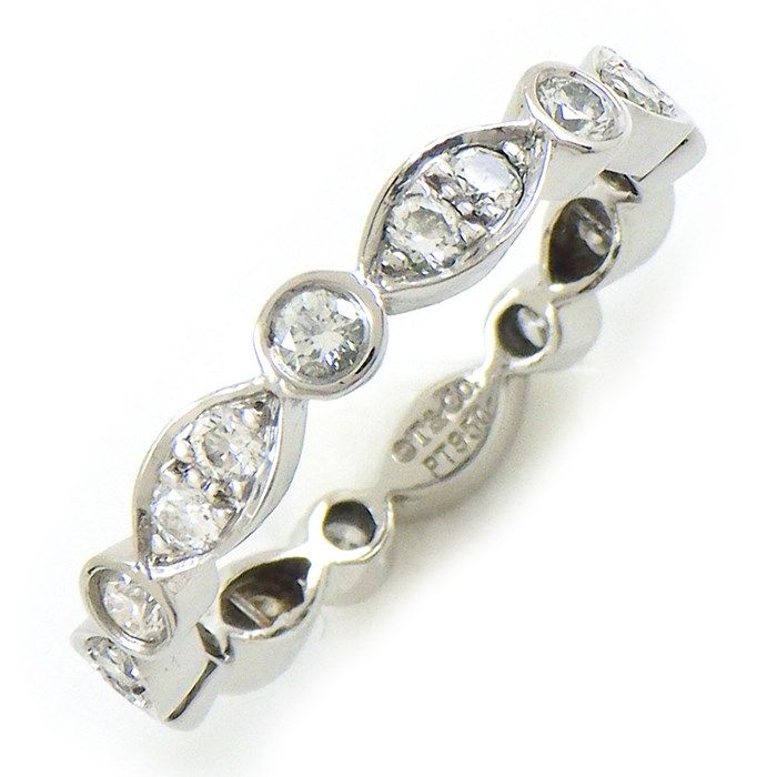 Tiffany & Co. Jazz Full Circle Diamond Ring PT950 - Size 12