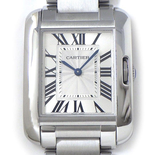 Cartier Tank Anglaise MM W5310044 - Exquisite Silver Dial Timepiece