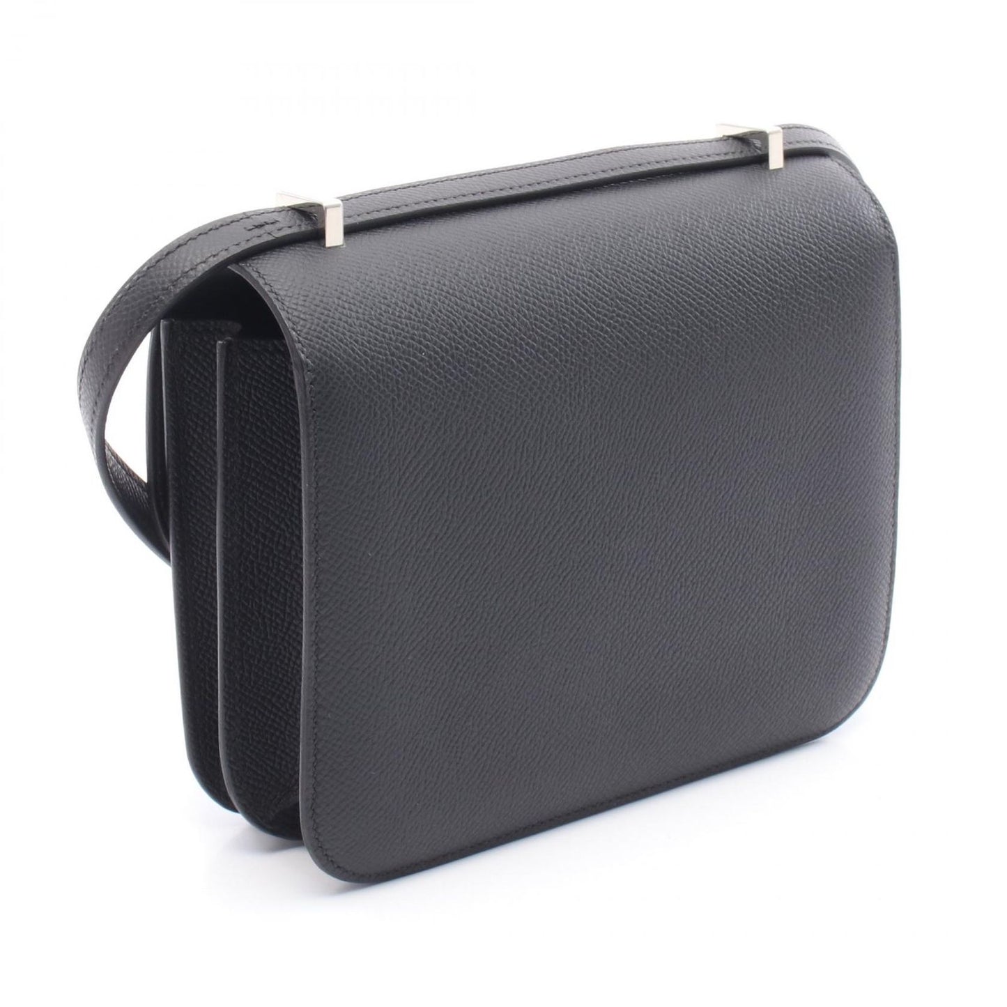 HERMES Constance 3 Mini Miroir Black Leather Shoulder Bag