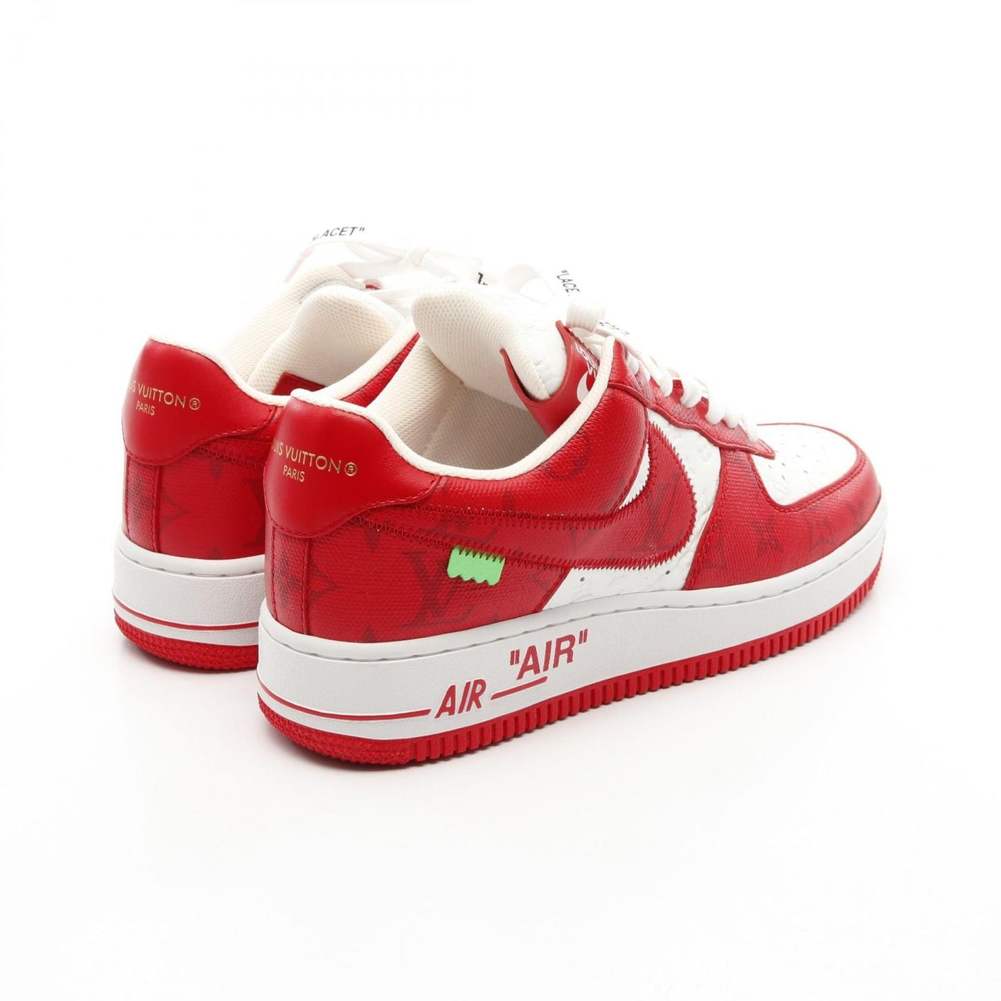 LOUIS VUITTON × Nike Air Force 1 Low Monogram Red Sneakers