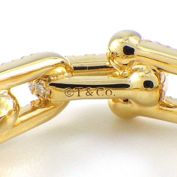 Tiffany & Co. Hardware Link Full Circle Diamond Ring 1.32ct K18YG