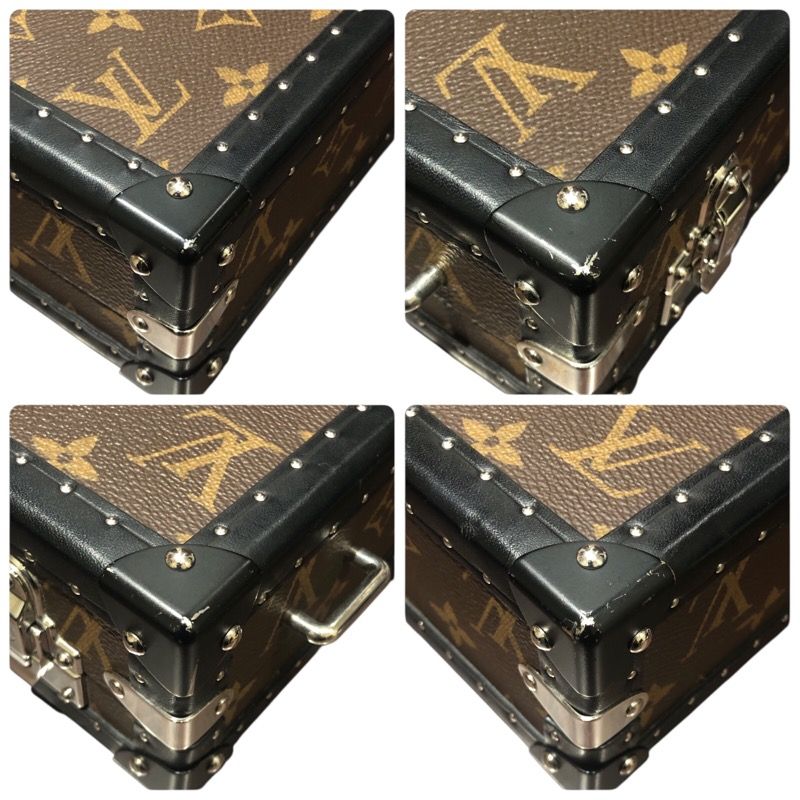 Louis Vuitton Monogram Macassar Clutch Box M20252 - Brown/Silver