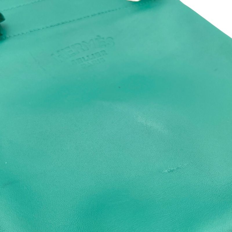 HERMES Aline Mini Shoulder Bag in Vert Veron with Silver Hardware