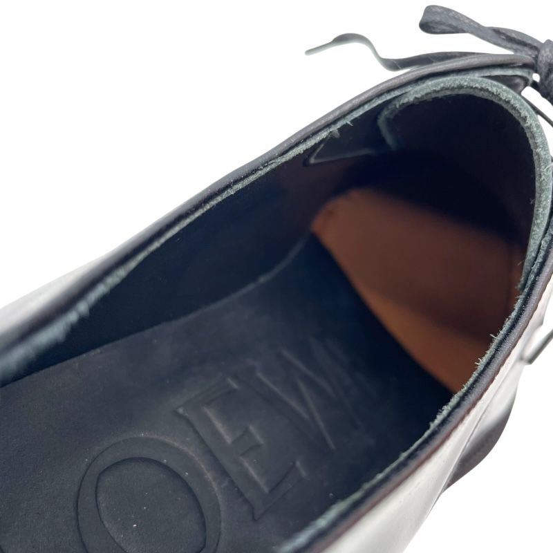 LOEWE Black Leather Oxford Shoes for Women - Timeless Elegance